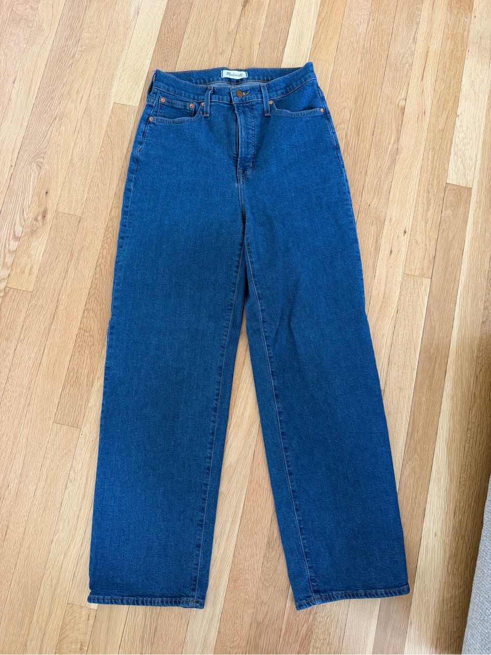 Madewell Wide Leg Jeans - Deep Blue